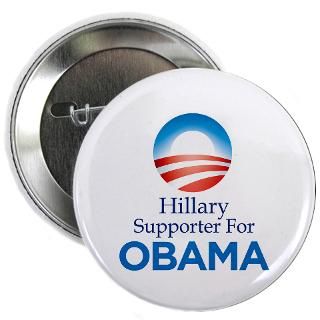 08 Gifts  08 Buttons  Hillary Supporter for Obama 2.25 Button