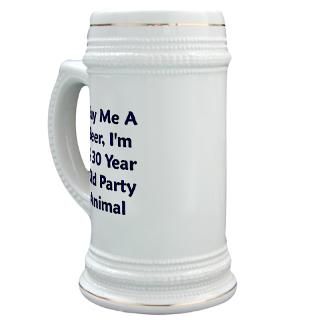 Beer, 30 Year Party Animal Stein