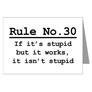 Rule No. 30 Greeting Card