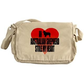 Australian Shepherd Dog Messenger Bag for $37.50