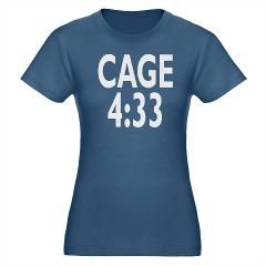 John Cage 433 Organic Womens Fitted T Shirt (dark)