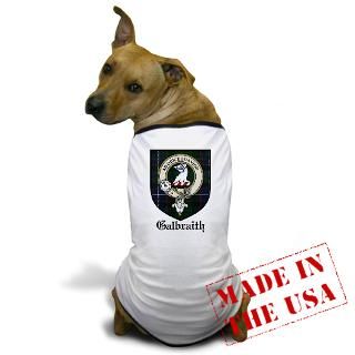 Badge Gifts  Badge Pet Apparel  Galbraith Clan Crest Tartan Dog T