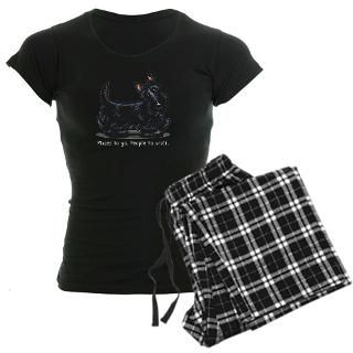 Funny Black Scottie Pajamas for $44.50