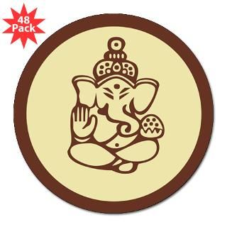 Stickers > Ganesha 3 Lapel Sticker (48 pk