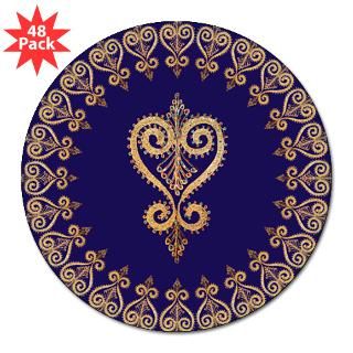 Armenian Heart Mandala 3 Lapel Sticker (48 p for $30.00