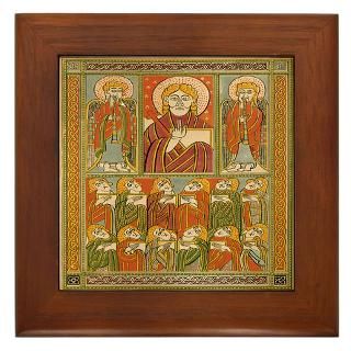 saints of kells framed tile $ 17 49