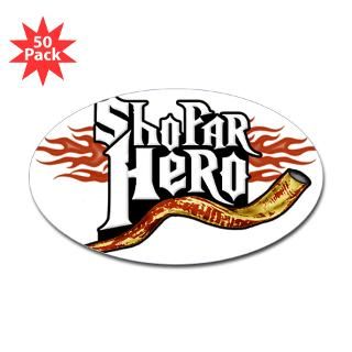 Shofar Hero Oval Sticker (50 pk)