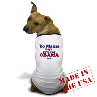 08 Gifts  08 Pet Apparel  Obama Dog T Shirt
