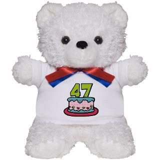 47 Gifts > 47 Teddy Bears > 47 Year Old Birthday Cake Teddy Bear