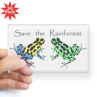 Save the Rainforest Rectangle Sticker 50 pk) for $150.00