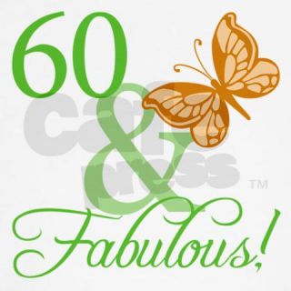 60 Gifts  60 More Fun Stuff  60 & Fabulous Birthday Throw Pillow
