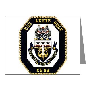 Cg 55 Gifts  Cg 55 Note Cards  USS Leyte Gulf CG 55 US Navy Ship