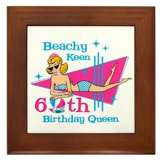 60 Gifts > 60 Home Decor > Beachy Keen 60th Birthday Framed Tile