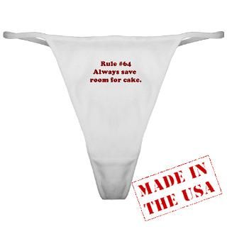 Rule #64 Classic Thong for $12.50