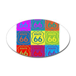 Route 66   Warhol Style Rectangle Decal for $4.25