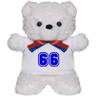 66 Gifts  66 Teddy Bears  Varsity Uniform Number 66 (Blue) Teddy