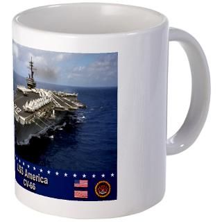 Aircraft Gifts  Aircraft Drinkware  USS America CV 66 Mug