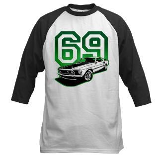 69 Mustang in Bullit Green Baseball Jersey
