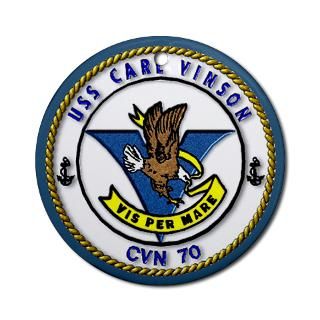 Aircraft Carrier Home Decor > USS Carl Vinson CVN 70 Ornament (Round
