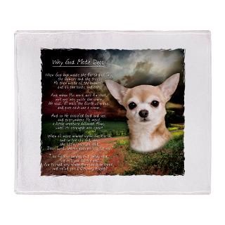 Why God Made Dogs Chihuahua Stadium Blanket for $74.50