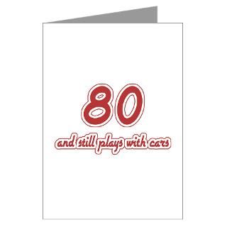80 Gifts  80 Greeting Cards  Car Lover 80th Birthday Greeting