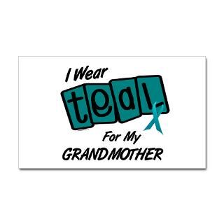 Wear Teal For My Grandmother 8.2 Sticker by awarenessgifts
