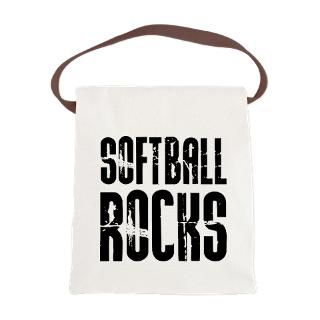 softball rocks canvas lunch bag $ 14 85