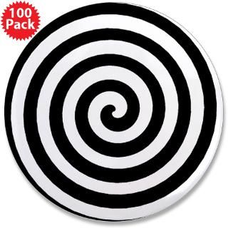 Gifts  Hypnitize Buttons  Hypnotic Spiral 3.5 Button (100 pack