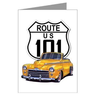 Route 101 Car Greeting Card