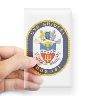 USS Gridley DDG 101 Rectangle Decal for $4.25