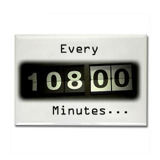 Every 108 Minutes Rectangle Magnet for $4.50
