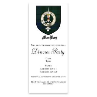 MacKay Clan Crest Tartan Invitations by Admin_CP4567472  507105064