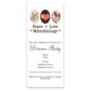 Peace Love Microbiology Tee Invitations by Admin_CP8437408  512548492