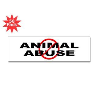 anti no animal abuse sticker bumper 50 pk $ 111 99
