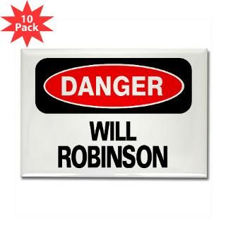 Danger Will Robinson Rectangle Magnet (10 pack)