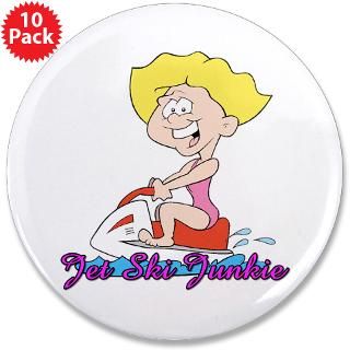 Jet Ski Junkie Gifts 3.5 Button (10 pack)