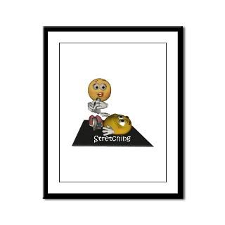 Smiley Stretching Framed Panel Print