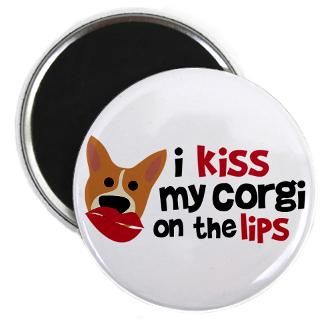Kiss My Corgi on the Lips 2.25 Magnet (10 pack)