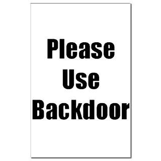 Please Use Backdoor Mini Poster Print  Please Use Backdoor