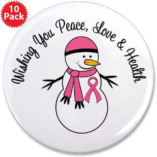 Christmas Snowman Breast Cancer Cards & Gifts  Gifts 4 Awareness