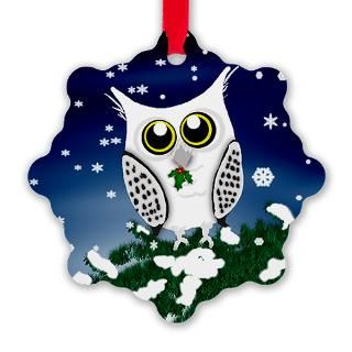 Snowy Owl Christmas Ornaments  Unique Designs