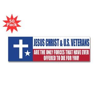 jesus veterans sticker bumper 50 pk $ 135 99