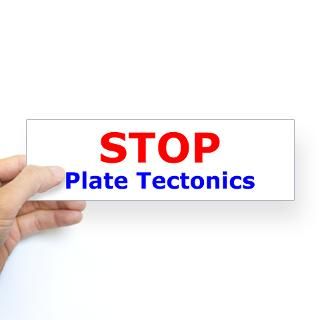 Stop Plate Tectonics Stickers  Car Bumper Stickers, Decals