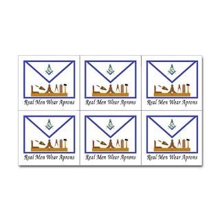 Masonic Real Men Cut ups Stickers (Rectangular)
