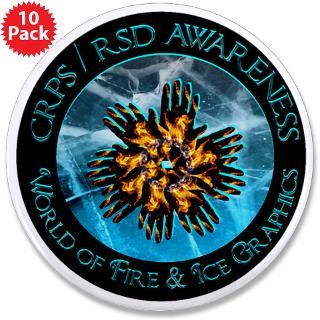 CRPS / RSD Awareness World of Fire & Ice Graphics  CRPS/RSD