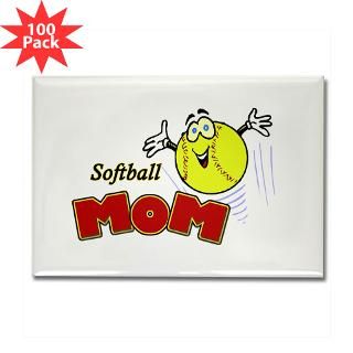 softball mom rectangle magnet 100 pack $ 159 99