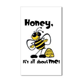 Cartoon Honey Bee Stickers  Car Bumper Stickers, Decals