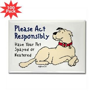 act responsibly dog rectangle magnet 100 pack $ 165 99