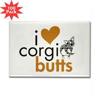 heart corgi butts blue merle rectangle magnet $ 168 99