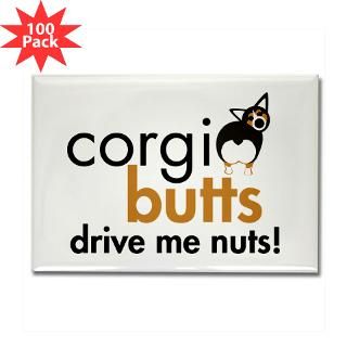 corgi butts drive me nuts bht rectangle magnet 10 $ 168 99